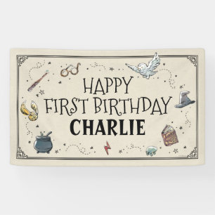 Harry Potter First Birthday Banner