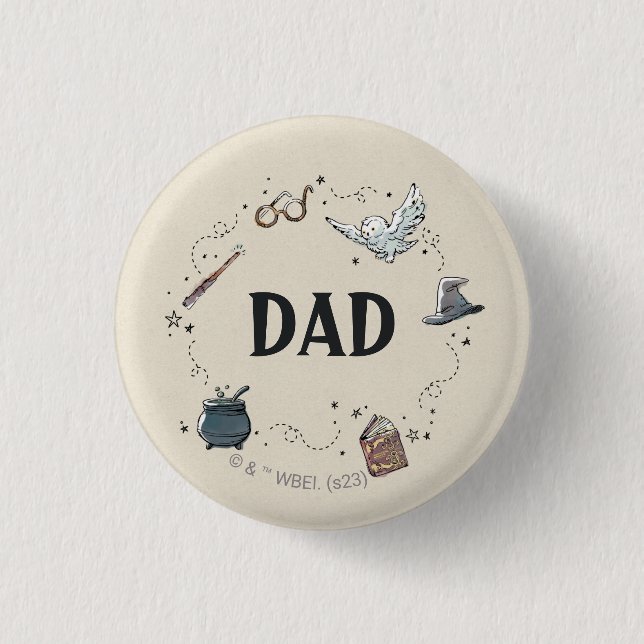 Harry Potter First Birthday Dad Button (Front)