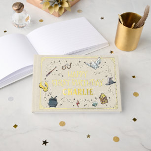 Harry Potter First Birthday Foil Guest Book
