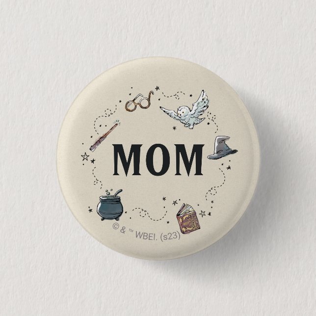 Harry Potter First Birthday Mom Button (Front)