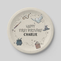 Harry Potter First Birthday Paper Plates