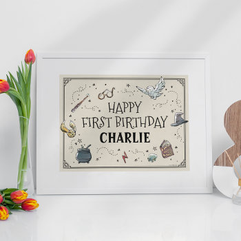 Harry Potter First Birthday Poster by harrypotter at Zazzle