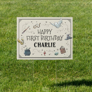 Harry Potter First Birthday Sign
