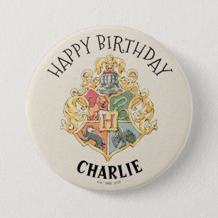 Harry Potter First Birthday Thank You Button
