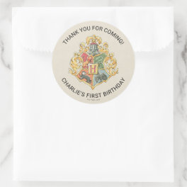 Harry Potter First Birthday Thank You Classic Round Sticker
