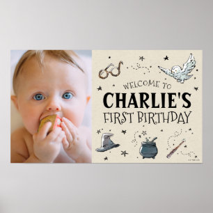 Harry Potter First Birthday Welcome Poster