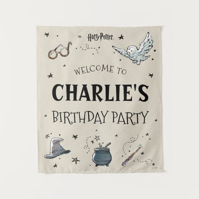 Harry Potter First Birthday Welcome Tapestry (Front)