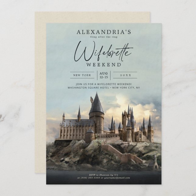 Harry Potter | Fling After the Ring Wifelorette Invitation (Front/Back)