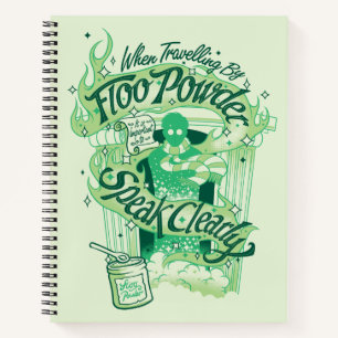 Harry Potter   Floo Powder Typographic Graphic Notebook