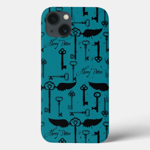 HARRY POTTER Flying Keys Pattern iPhone 13 Case