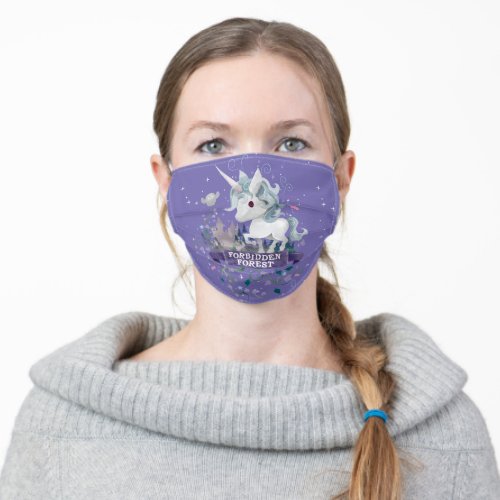 Harry Potter  Forbidden Forest Unicorn Graphic Adult Cloth Face Mask