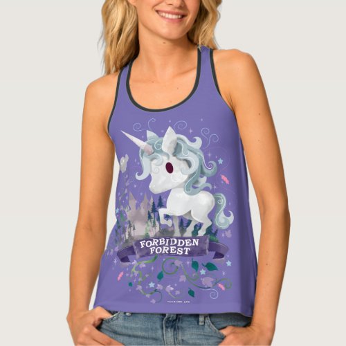 Harry Potter  Forbidden Forest Unicorn Graphic Tank Top