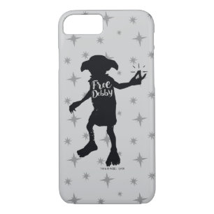 Harry Potter "Free Dobby" Silhouette Typography iPhone 8/7 Case