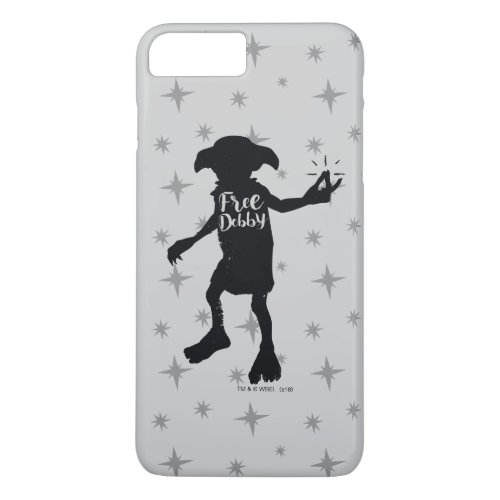 Harry Potter  Free Dobby Silhouette Typography iPhone 8 Plus7 Plus Case