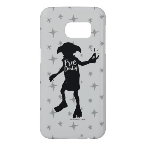 Harry Potter  Free Dobby Silhouette Typography Samsung Galaxy S7 Case