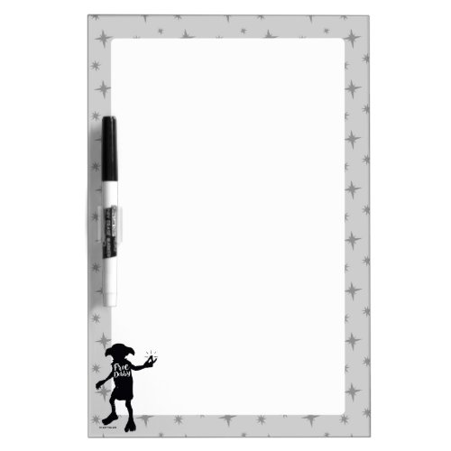 Harry Potter  Free Dobby Silhouette Typography Dry Erase Board