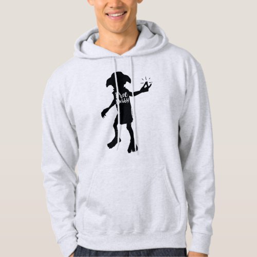 Harry Potter  Free Dobby Silhouette Typography Hoodie