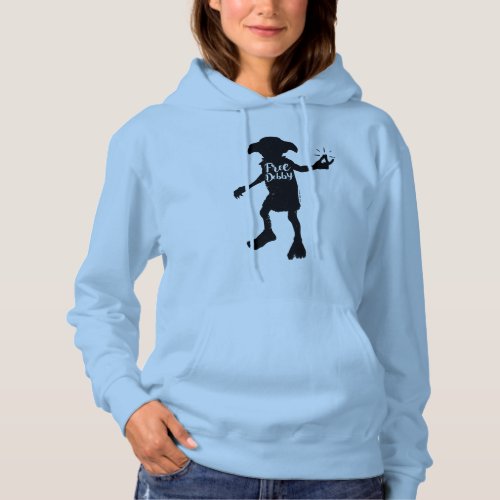 Harry Potter  Free Dobby Silhouette Typography Hoodie