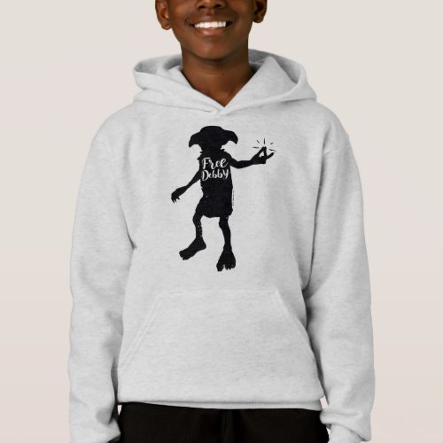Harry Potter  Free Dobby Silhouette Typography Hoodie