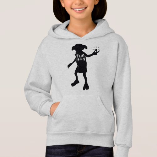 Harry Potter  Free Dobby Silhouette Typography Hoodie