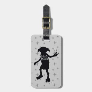 Harry Potter "Free Dobby" Silhouette Typography Luggage Tag
