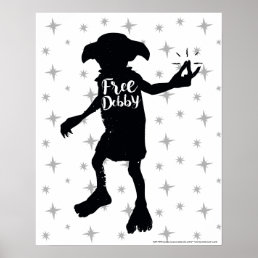 Harry Potter | &quot;Free Dobby&quot; Silhouette Typography Poster