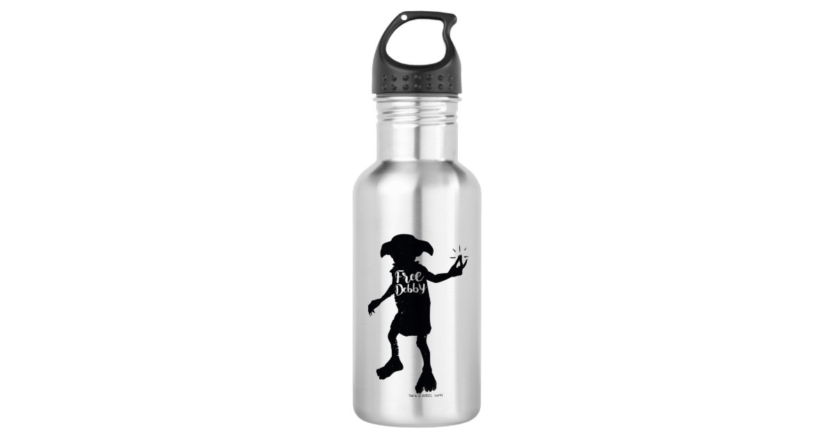 Black & White Silhouette Stainless Steel Water Bottle