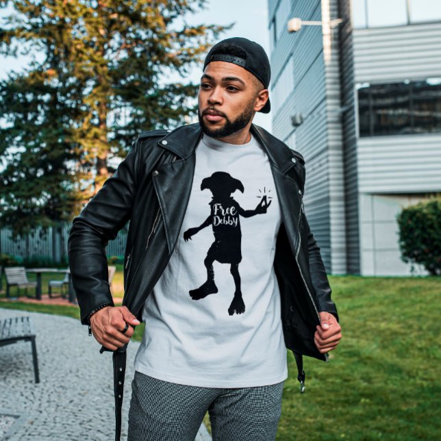 Harry Potter | "Free Dobby" Silhouette Typography T-Shirt (Creator Uploaded)