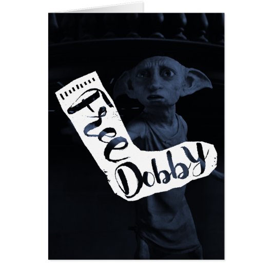 Harry Potter | "Free Dobby" Sock Typography Cards (Front)