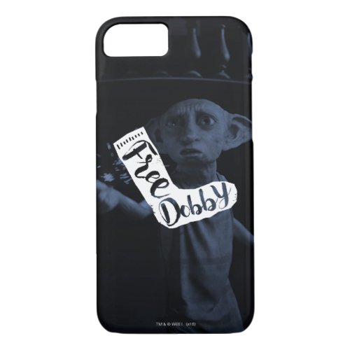 Harry Potter  Free Dobby Sock Typography iPhone 87 Case