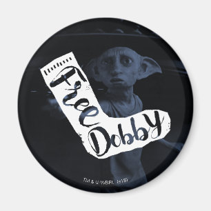 Harry Potter "Free Dobby" Sock Typography Magnet
