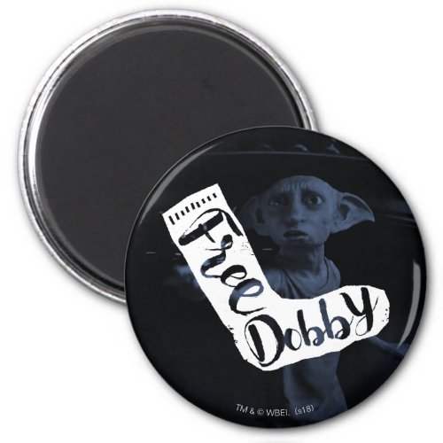 Harry Potter  Free Dobby Sock Typography Magnet
