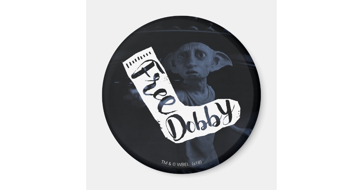 Harry Potter | "Free Dobby" Sock Typography Magnet | Zazzle