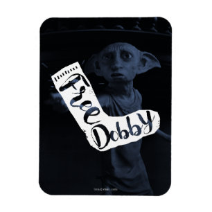 Harry Potter "Free Dobby" Sock Typography Magnet