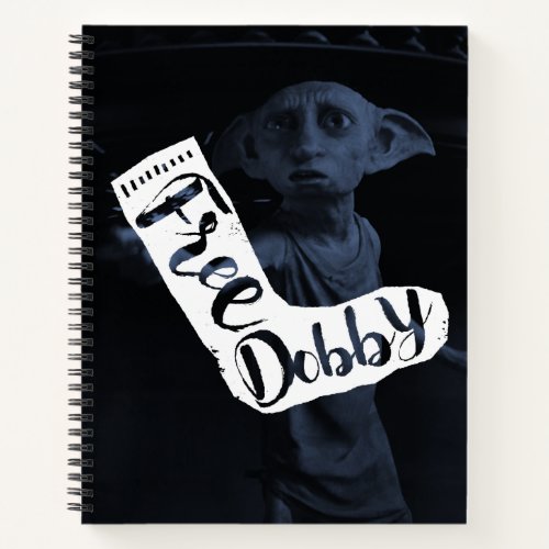 Harry Potter  Free Dobby Sock Typography Notebook