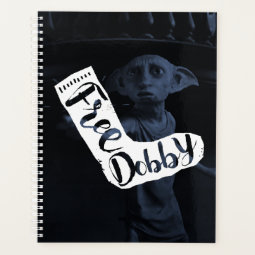 Harry Potter | "Free Dobby" Sock Typography Planner | Zazzle