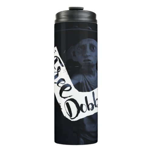 Harry Potter  Free Dobby Sock Typography Thermal Tumbler