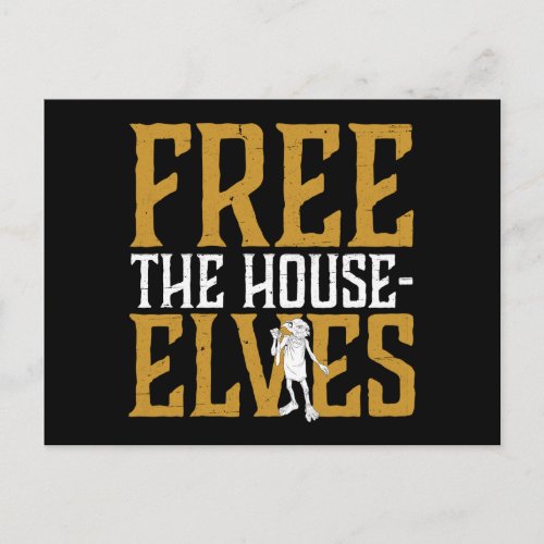 Harry Potter  Free The House Elves Postcard