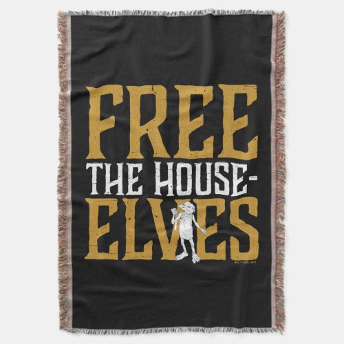 Harry Potter  Free The House Elves Throw Blanket