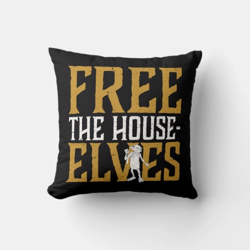 Harry Potter  Free The House Elves Throw Pillow