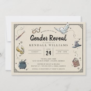 Harry Potter | Gender Reveal Baby Shower Invitation by harrypotter at Zazzle