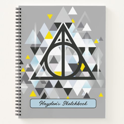 Harry Potter  Geometric Deathly Hallows Drawing Notebook