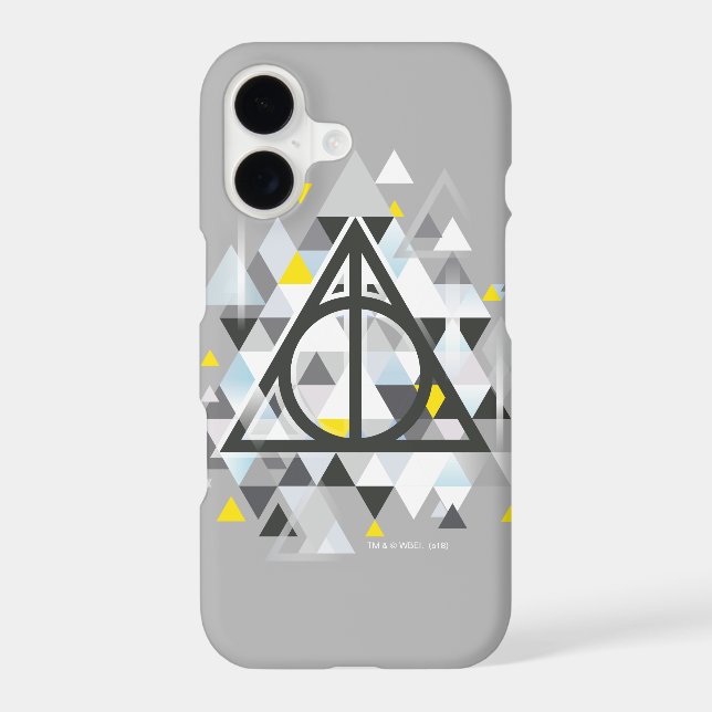 Harry Potter | Geometric Deathly Hallows Symbol Iphone Case (Back)