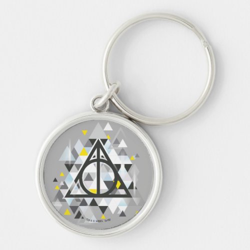 Harry Potter  Geometric Deathly Hallows Symbol Keychain