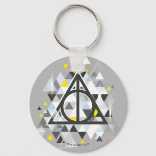 Harry Potter Geometric Deathly Hallows Symbol Keychain