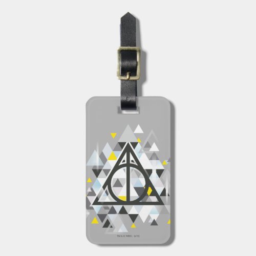 Harry Potter  Geometric Deathly Hallows Symbol Luggage Tag