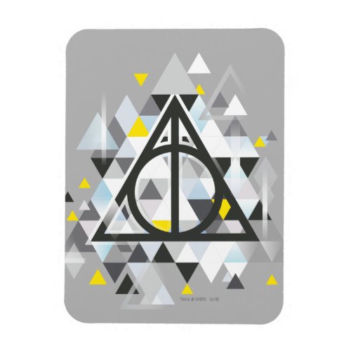 Harry Potter  Geometric Deathly Hallows Symbol Magnet