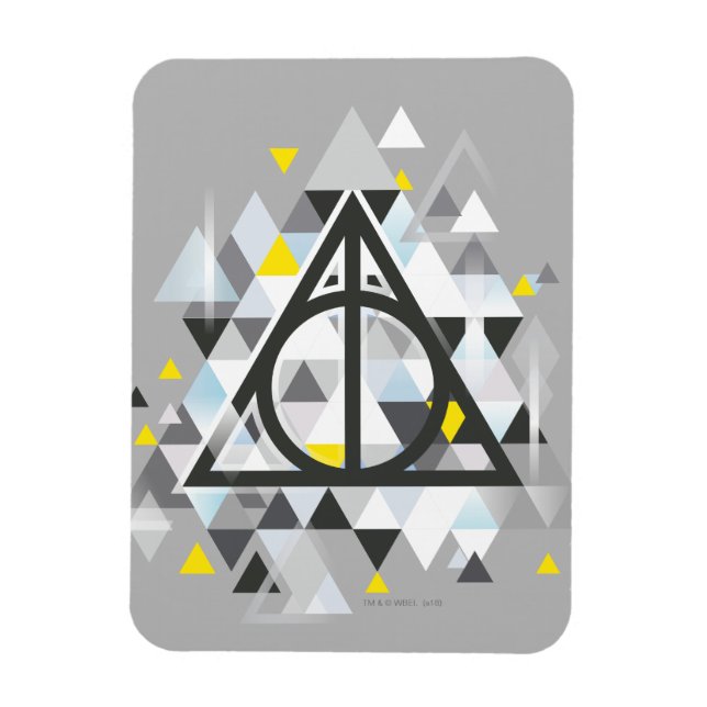 Harry Potter | Geometric Deathly Hallows Symbol Magnet (Vertical)