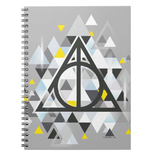 Harry Potter  Geometric Deathly Hallows Symbol Notebook