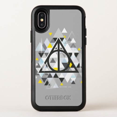 Harry Potter  Geometric Deathly Hallows Symbol OtterBox Symmetry iPhone X Case
